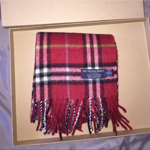 Burberry Other - Red Burberry Scarf